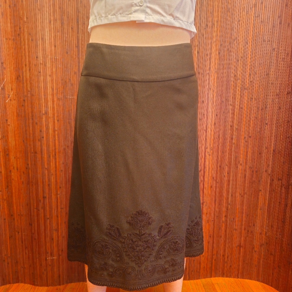 Embroidered Skirt - LOFT